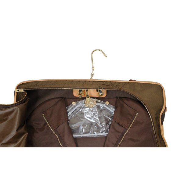Louis Vuitton Lv Monogram Cabin Folding Garment Travel Bag Brown Logo Suit Jacke - Picture 3 of 16